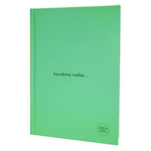 Kendime Notlar Arda Erel Defter Yeşil Ciltli