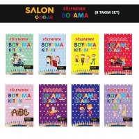 Eğlenerek Boyama Kitabı 8 Kitap Takım
