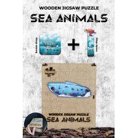 Ahşap Puzzle Sea Animals 87 parça
