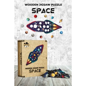 Ahşap Puzzle Space 21 parça