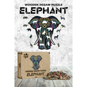 Ahşap Puzzle Elephant 159 parça