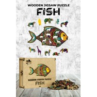 Ahşap Puzzle Fish 182 parça