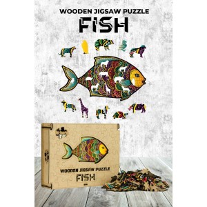 Ahşap Puzzle Fish 182 parça