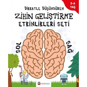 Dikkatle Düşündüren Zihin Geliştirme Etkinlikleri Seti 4 Kitap Takım