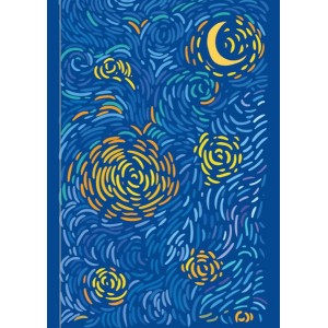Yıldızlı Gece A5 Defter 15x21