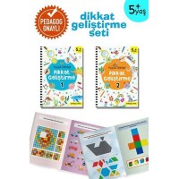 Küçük Dahiler Dikkat Geliştirme Seti 5 Yaş 2 Kitap Takım