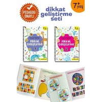 Küçük Dahiler Dikkat Geliştirme Seti 7 Yaş 2 Kitap Takım