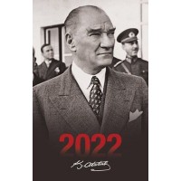 2022 Atatürk Ajandası Sivil Siyah