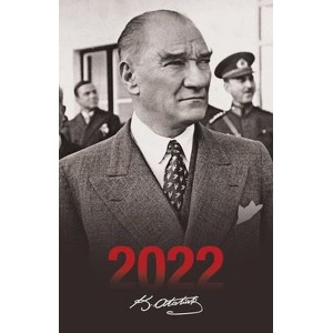 2022 Atatürk Ajandası Sivil Siyah