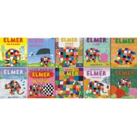 Elmer Serisi 10 Çeşit 50 Kitap