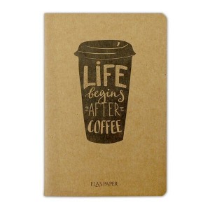 Life Begins Coffee Defter