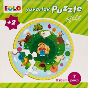 Yuvarlak Puzzle Çiftlik