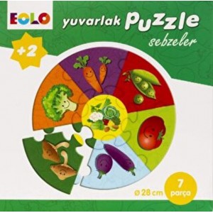 Yuvarlak Puzzle Sebzeler