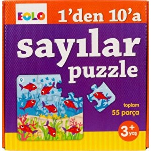 Sayı Puzzle 1'den 10'a Sayılar Puzzle