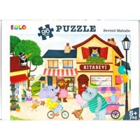 Yer Puzzle 96 Parça Puzzle Sevimli Mahalle