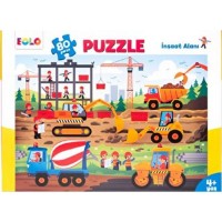 Yer Puzzle 80 Parça Puzzle İnşaat Alanı