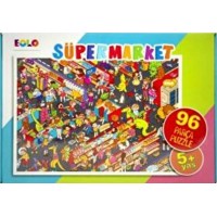 Yer Puzzle 96 Parça Puzzle Süpermarket