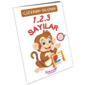 123 Sayılar Çizerim Silerim Kalem Hediyeli