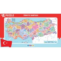 Blue Focus Küçük Boy Türkiye Haritası Frame Puzzle