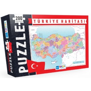 Blue Focus Türkiye Haritası Puzzle 200 Parça