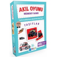 Blue Focus Memeory Game Taşıtlar Akıl Oyunu 48 Parça