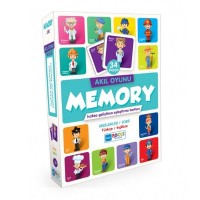 Blue Focus Akıl Oyunu Memory Meslekler Eşleştirme Kartı 34 Parça
