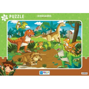 Blue Focus Dinosaurs Dinozorlar Puzzle 130 Parça