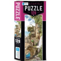 Blue Focus Waterfall Street Puzzle 128 Parça