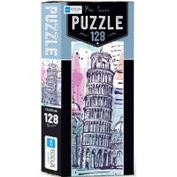 Blue Focus Pisa Tower Puzzle 128 Parça