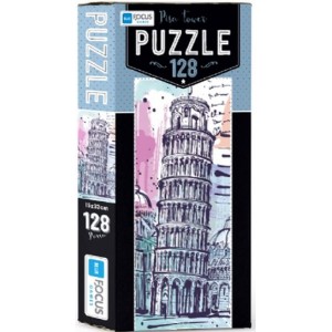 Blue Focus Pisa Tower Puzzle 128 Parça