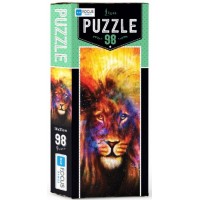 Blue Focus Lion Puzzle 98 Parça