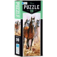 Blue Focus Horse Puzzle 98 Parça