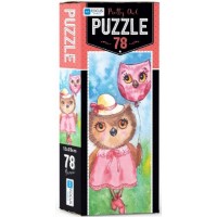 Blue Focus Pretty Owl Puzzle 78 Parça