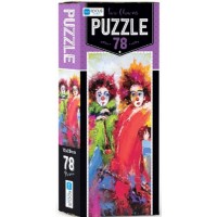 Blue Focus Two Clowns Puzzle 78 Parça