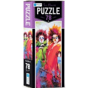 Blue Focus Two Clowns Puzzle 78 Parça