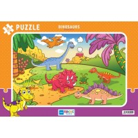 Blue Focus Dinosaurs Dinozorlar Puzzle 30 Parça
