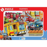 Blue Focus Transports Taşıtlar Puzzle 30 Parça