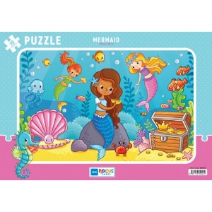 Blue Focus Mermaid Deniz Kızı Puzzle 30 Parça