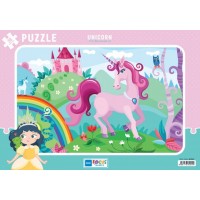 Blue Focus Unicorn Tek Boynuzlu At Puzzle 30 Parça
