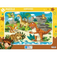 Blue Focus Dinosaurs Dinozorlar Puzzle 72 Parça