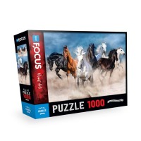 Blue Focus Horses Atlar Puzzle 1000 Parça