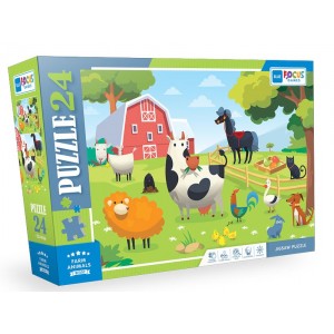 Blue Focus Farm Anımals Çiftlik Hayvanları 24 Parça