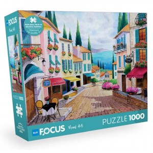 Blue Focus Beatıful Coastal Street Güzel Sahil 1000 Parça