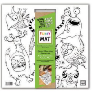 Funny Mat Sevimli Canavarlar 40x40cm