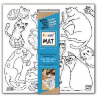 Funny Mat Kediler 40x40cm