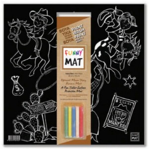Funny Mat Vahşi Batı 40x40cm