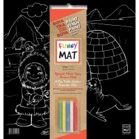 Funny Mat Black Kutup Tebeşirli