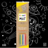 Funny Mat Black Uzay Tebeşirli
