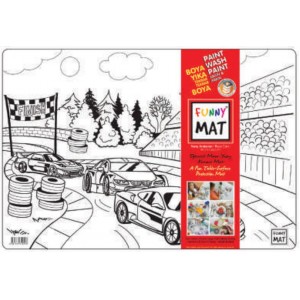 Funny Mat Yarış Arabaları 33,5x48cm