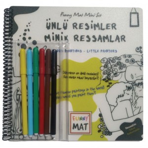 Ünlü Resimler Minik Ressamlar Funny Mat Mini Set Aktivite Seti